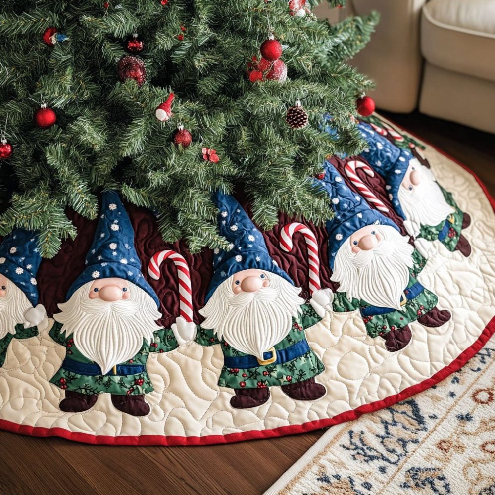 Holiday Whimsy Decorative Tree Skirt — Made-To-Order Playful Christmas Skirt With Bright Patterns, Custom Sizes & Premium Finishes