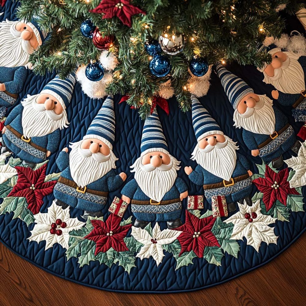 Bright Jingle Lights Christmas Tree Skirt - Custom Plush Holiday Skirt With Vibrant Design, Personalized Seasonal Centerpiece, Handmade
