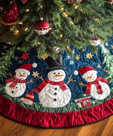 Joyful Yuletide Glow Tree Skirt — Custom Shimmer Holiday Skirt With Metallic Thread & Led-Friendly Design For Elegant Trees