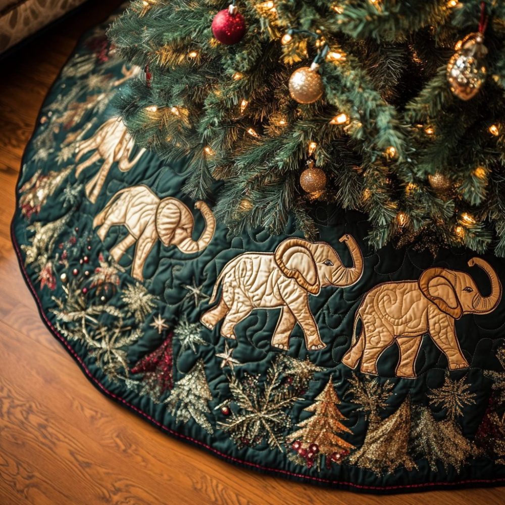 Tropical Jungle Joy Christmas Tree Skirt — Custom Safari Animal Print, Vibrant Holiday Décor For Festive Homes