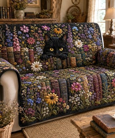 Elegant Lavender Quilted Sofa Slipcover – Soft Stretch Couch Protector, Reversible, Non-Slip, Pet & Kid Friendly, Machine Washable