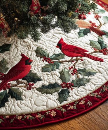Magic Dust Sparkle Christmas Tree Skirt — Shimmering Sequin & Velvet Holiday Mat, Personalized Size, Made-To-Order Festive Luxury Gift