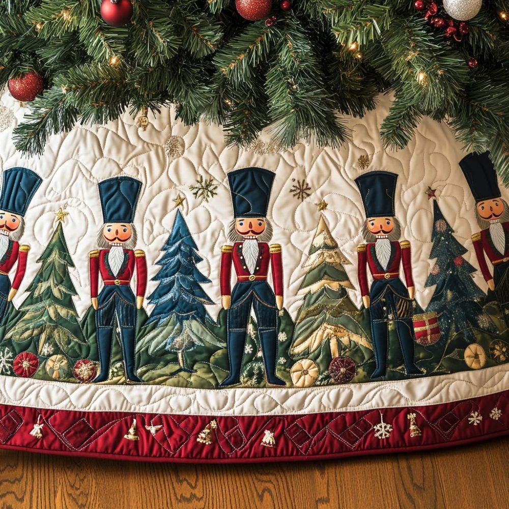 Nutcracker Ballet Tree Skirt H610 - Custom Made Collector'S Holiday Skirt Featuring Iconic Ballet Figures & Luxe Trim