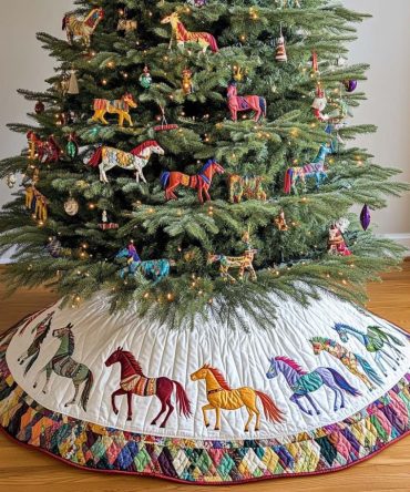 Prairie Winds Holiday Tree Skirt - Custom Handmade Christmas Tree Skirt For Rustic Cabin Decor, Personalize Now