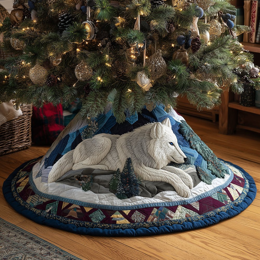 Quiet Snow Elegant Christmas Tree Skirt - Custom Made, Soft Winter White Fabric, Minimalist Holiday Décor, Personalized Option