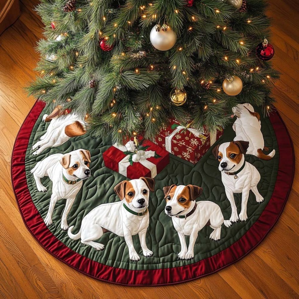 Russell Adventure Custom Holiday Tree Skirt - Adventure-Themed Russell Design, Handcrafted Christmas Skirt For Outdoorsy Homes