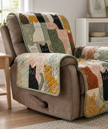 Rustic Harvest Quilted Sofa Protector - Reversible, Waterproof Pet & Child Couch Slipcover, Machine Wash