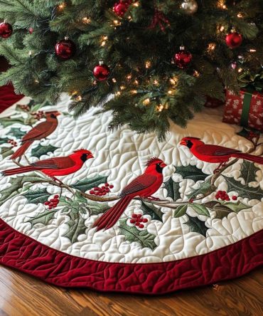Sweet Memories Personalized Christmas Tree Skirt — Custom Keepsake Holiday Tree Base Cover, Photo-Ready & Handcrafted