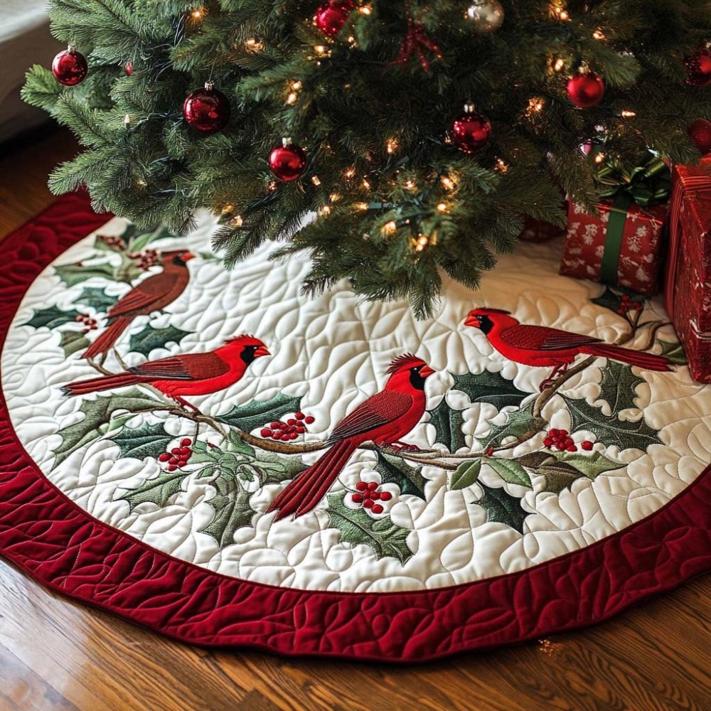 Sweet Memories Personalized Christmas Tree Skirt — Custom Keepsake Holiday Tree Base Cover, Photo-Ready & Handcrafted