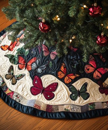 Wings Of Wonder Premium Christmas Tree Skirt — Magical Angel Wing Holiday Skirt, Custom Made & Personalized For Memorable Celebrations