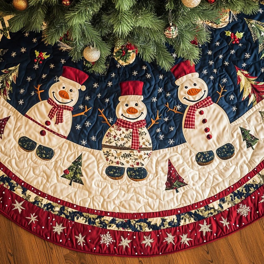 Whimsical Jester Holiday Tree Skirt - Custom Winter Joy Design, Soft Velvet, Handcrafted For Festive Home Décor