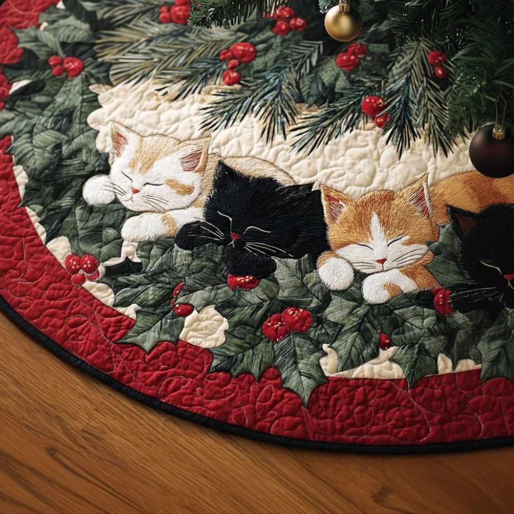 Cozy Winter Snuggle Tree Skirt — Ultra-Soft Faux Fur Christmas Tree Skirt, Custom Handmade Sizes & Cozy Holiday Décor