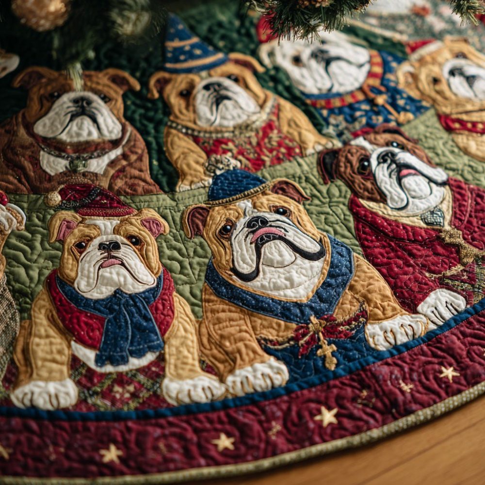 Wrinkle Wreaths Holiday Tree Skirt — Made-To-Order Festive Christmas Tree Base Cover With Textured Wreath Motifs And Tailored Fit