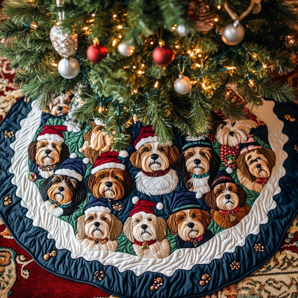 Elegant Yorkshire Holiday Tree Skirt — Made-To-Order Christmas Tree Base Cover With Custom Options For Classic Festive Styling