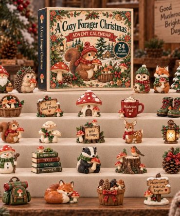 2026 Cozy Forage Christmas Countdown — 24 Acrylic Charms, Woodland Finds & Rustic Holiday Ornaments Gift Calendar