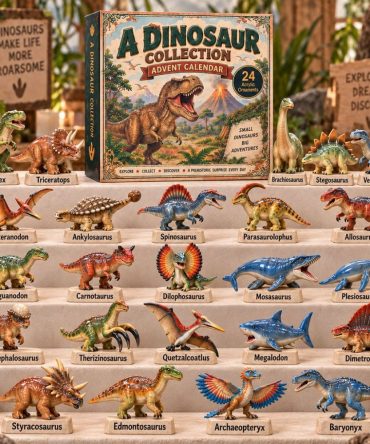 2026 A Dinosaur Collection Advent — 24 Classic Acrylic Dino Charms, Timeless Holiday Countdown Gift For Kids, Teens & Collectors