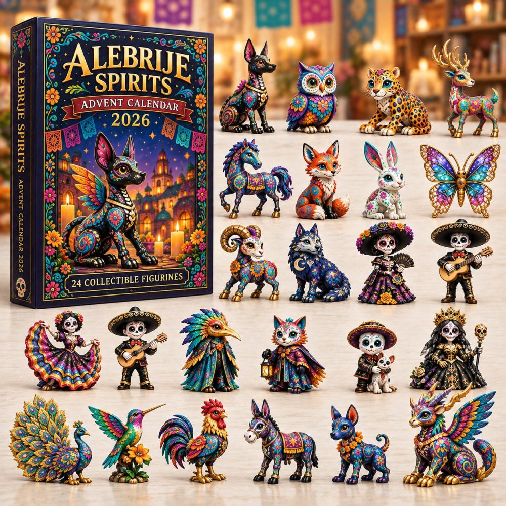 Alebrije Spirits Night Día De Muertos Calendar 2026 — 24 Fantastical Acrylic Charms For Colorful Altar Displays & Collectors