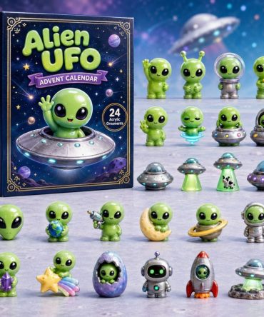 2026 Alien Ufo Advent Calendar - 24 Spacecraft Acrylic Charms, Galactic Countdown, Sci-Fi Collectible Set & Gift For Ufo Fans