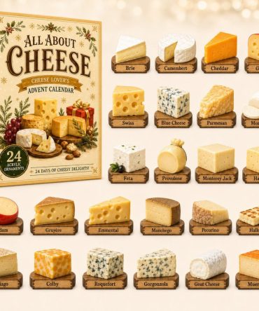 2026 Cheese Lovers Advent Calendar - 24 Gourmet Cheese Acrylic Charms, Daily Dairy-Themed Collectibles & Perfect Foodie Gift