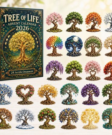 Year-Round Tree Of Life Acrylic Charm Advent Calendar 2026 — 24-Day Holiday & Everyday Decor Gift Set