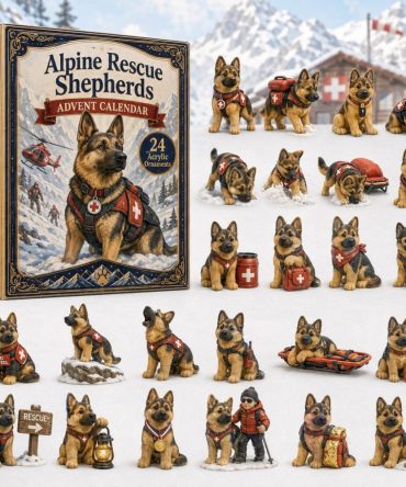 Alpine Rescue Shepherd Countdown 2026 - 24-Day Advent Calendar With Mountain Rescue & Sheepdog Acrylic Charms