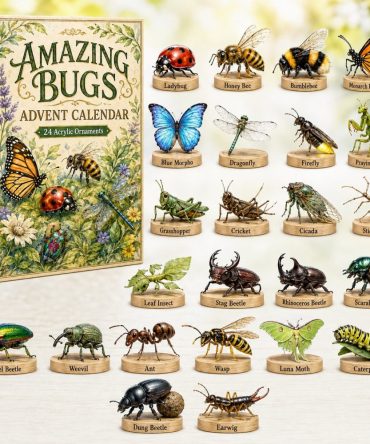 Amazing Bugs 2026 Insect Advent Calendar - 24-Day Acrylic Bug Charms Collection For Kids, Nature Lovers & Stem Gifts