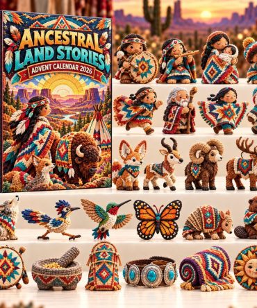 Ancestral Land Stories 2026 Countdown Calendar — 24 Acrylic Charms Featuring Regional Icons & Cultural Artwork