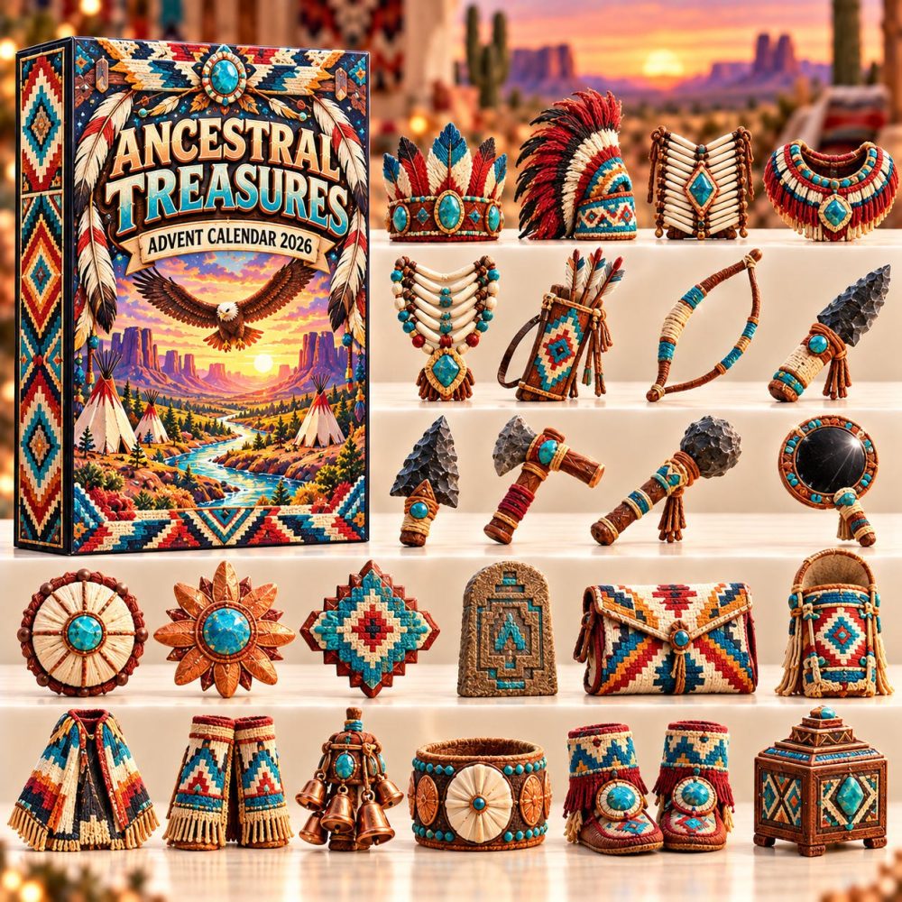 Ancestral Treasures 2026 Advent Gift Calendar — 24 Days Of Acrylic Charm Keepsakes Celebrating Family & Heritage