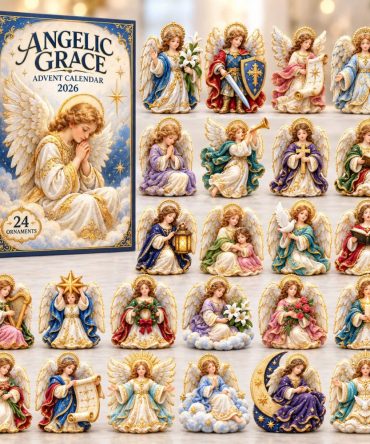 Angelic Grace 2026 Nativity Advent - 24-Day Faith Countdown With Elegant Acrylic Charms, Christmas Keepsake Gift