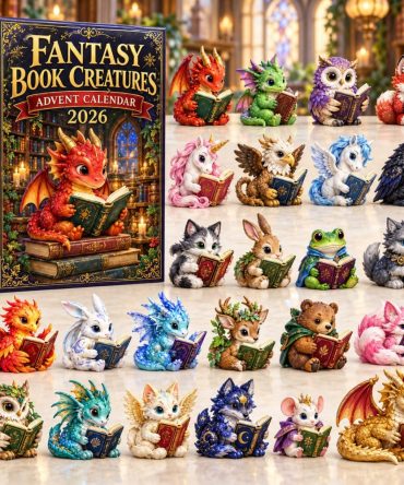 Animal Library Collector'S Advent — 24 Acrylic Animal Charms, Reusable Holiday Countdown Display & Gift-Ready Packaging For 2026