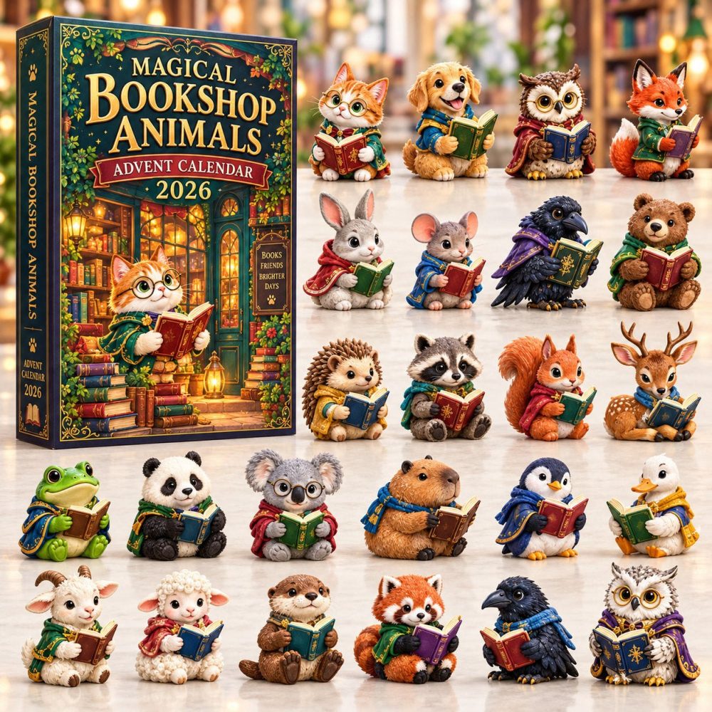 Animal Library Holiday Countdown Calendar — Limited-Edition 24-Day Acrylic Charm Set For Kids & Collectors , 2026 Gift