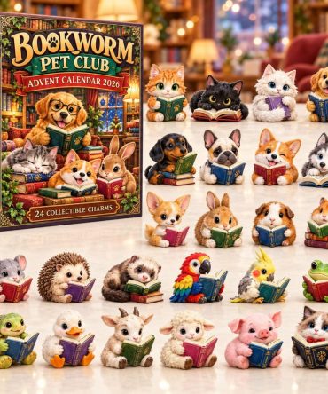 2026 Animal Library Countdown - 24-Day Crochet Advent Calendar With Acrylic Charms, Storybook Animal Collectible Set