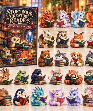 2026 Animal Library Countdown - 24-Day Crochet Advent Calendar With Acrylic Charms, Storybook Animal Collectible Set
