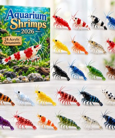 Adorable Aquarium Shrimp 24-Day Advent Calendar 2026 - Acrylic Charm Countdown For Fish Hobbyists & Gifts