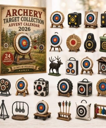 2026 Archery Target Collection 24-Day Countdown - Acrylic Target Charm Advent Calendar, Perfect Gift For Archers & Collectors
