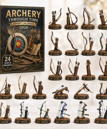 2026 Archery Through Time 24-Day Collector Countdown - Historical Archery Acrylic Charms Advent Set For Bow Enthusiasts