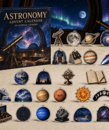 Astronomy Advent Collection: 24 Space-Themed Acrylic Charms - Stellar Holiday Countdown Gift For Astronomy Fans, Stargazers & Science Kids
