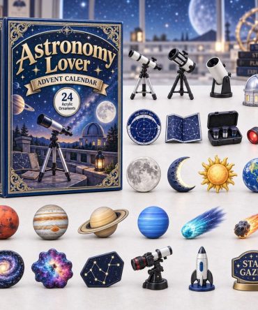 2026 Astronomy Advent Countdown - 24-Day Space & Star Acrylic Charm Calendar, Perfect Gift For Stargazers, Astronomers & Space Fans