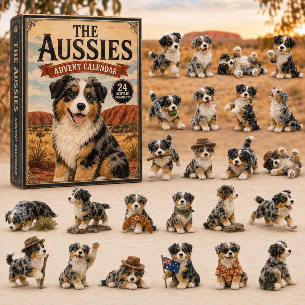 Aussie Dog Kingdom 24-Day 2026 Advent Calendar — Australian Canine Acrylic Charms, Collector-Ready Holiday Countdown Gift