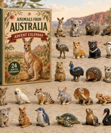 Australian Animals World Advent Calendar 2026 — 24-Day Acrylic Charm Safari, Unique Aussie Wildlife Countdown Gift