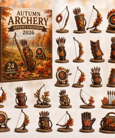 Autumn Archery 2026 Countdown — 24-Day Archer-Themed Advent With Acrylic Charms, Rustic Outdoor-Inspired Fall Gift & Décor