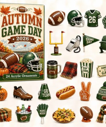 Autumn Game Day 2026 Countdown — 24-Day Tailgate & Football-Themed Advent With Acrylic Charms, Perfect Fan Gift & Party Decor