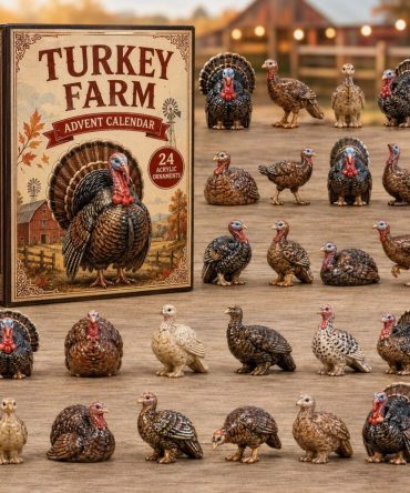 Autumn Turkey 2026 Countdown Calendar — 24-Day Acrylic Charm Advent For Thanksgiving & Fall Holiday Decorations