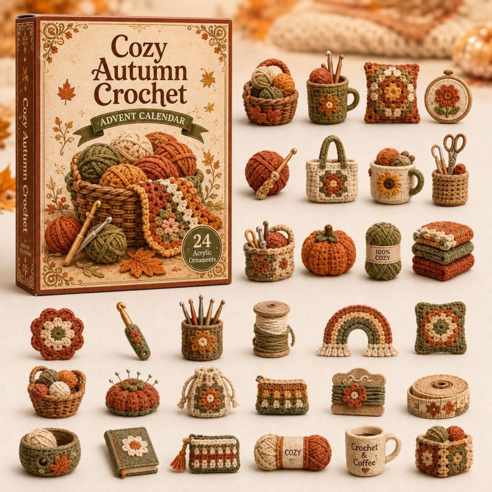 Autumn Vibe Crochet Advent Calendar 2026 — 24-Day Cozy Crochet Charm Countdown For Fall Decor, Gifts & Collectors
