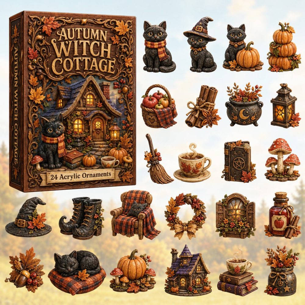 Witch Cottage Brews Advent Calendar 2026 - 24 Acrylic Charms, Mini Potion Bottles & Brew Accessories, Spellcaster Holiday Gift