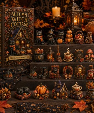 2026 Witch Cottage Twilight 24-Day Advent Countdown — Spooky & Charming Acrylic Charms, Halloween-To-Christmas Collectible Calendar