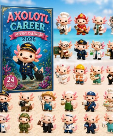 Axolotl Career Cosplay Advent Calendar 2026 — 24-Day Acrylic Charms, Profession-Themed Axolotl Collectibles & Gifts