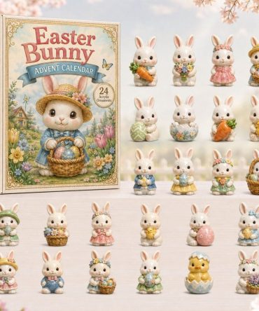 Baby Easter Bunny Advent Calendar 2026 — 24-Day Cute Acrylic Charm Countdown For Springtime & Holiday Gift Giving