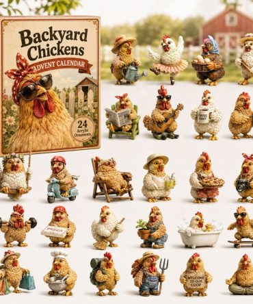 2026 Backyard Chicken Advent Calendar - 24 Acrylic Charm Surprises For Poultry Fans, Farmhouse Holiday Gift & Collector Set