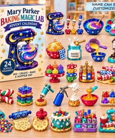 2026 Baking Magic Lab Advent Calendar - 24-Day Pastry Countdown With Acrylic Charms, Creative Baking Experiments & Gift Packaging